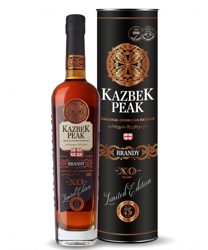 Kazbek Peak Aged 5 Years brandy 0,5l + Tuba