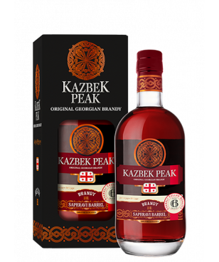 KAZBEK PEAK BRANDY SAPERAVI BARREL 0,5L+ KARTONIK