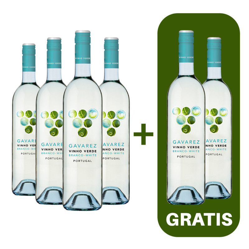 Gavarez Vinho Verde 4 + 2 GRATIS