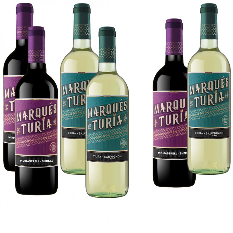 Zestaw Degustacyjny Marques Del Turia 4+2 Gratis Zestaw Degustacyjny Marques Del Turia 4+2 Gratis