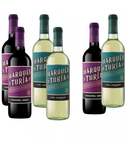 Zestaw Degustacyjny Marques Del Turia 4+2 Gratis
