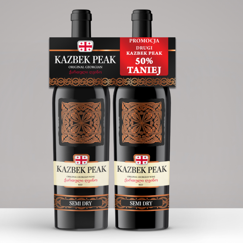 KAZBEK PEAK RED SEMI DRY DUOPACK 2X 0,75L
