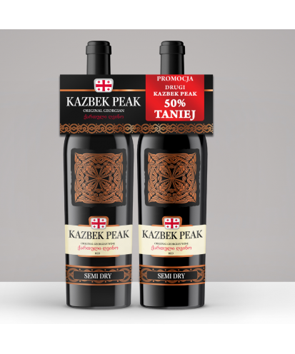 KAZBEK PEAK RED SEMI DRY DUOPACK 2X 0,75L