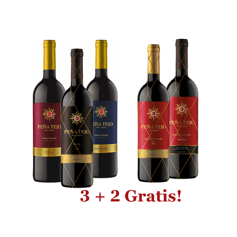 Zestaw Degustacyjny Pena Tejo Czerwony 3+2 Gratis