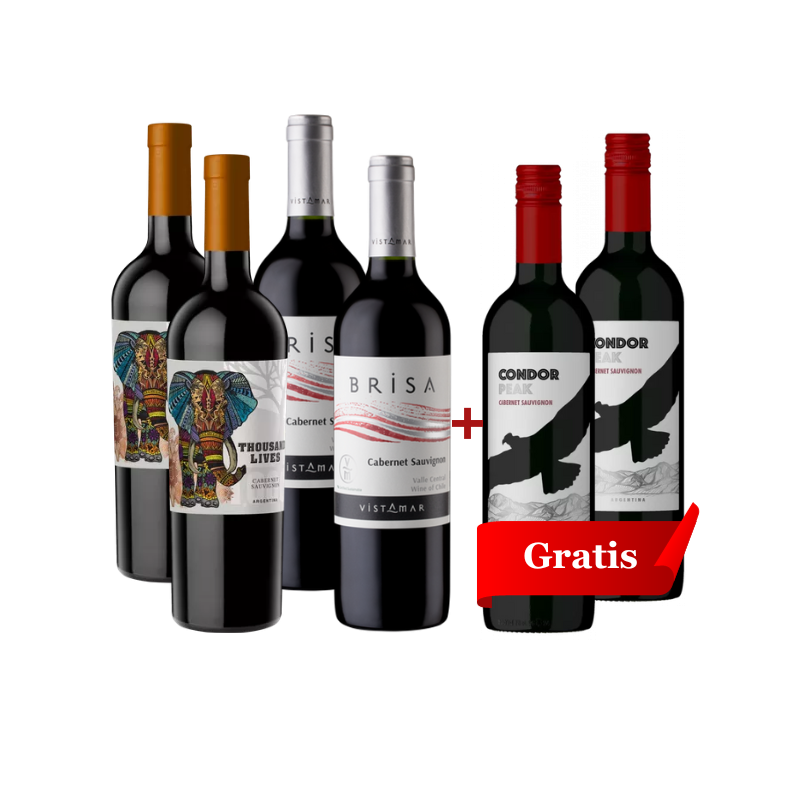 Zestaw Degustacyjny Cabernet Sauvignon 4+2 Gratis