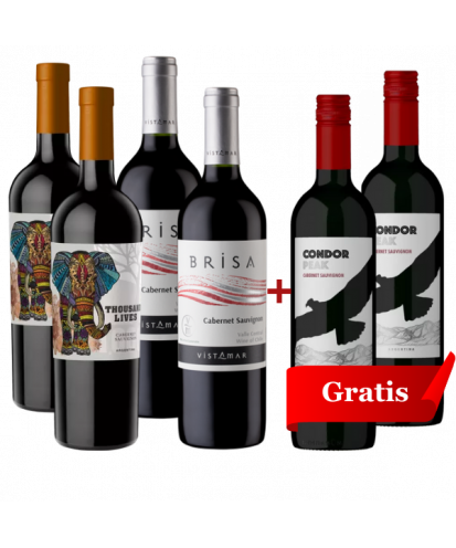 Zestaw Degustacyjny Cabernet Sauvignon 4+2 Gratis