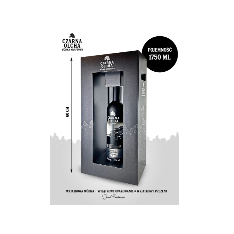 Czarna Olcha Wódka Kraftowa Ziemniak 1,75 l + Karton