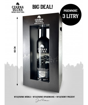 Czarna Olcha Wódka Kraftowa Ziemniak 3 l + Karton