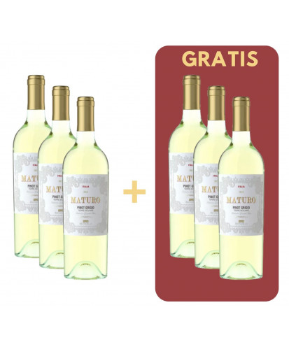 Zestaw Degustacyjny Maturo Pinot Grigio 3+3 GRATIS