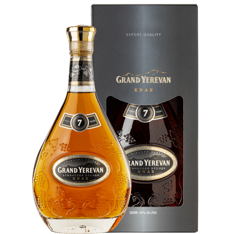 Brandy Grand Yerevan 'Knar' 7 Year Old 0,5L + Gift Box