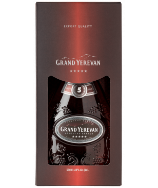 Brandy Grand Yerevan 5 Year Old  0,5L + Gift Box - 4