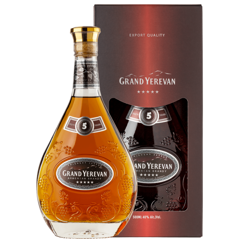 Brandy Grand Yerevan 5 Year Old  0,5L + Gift Box