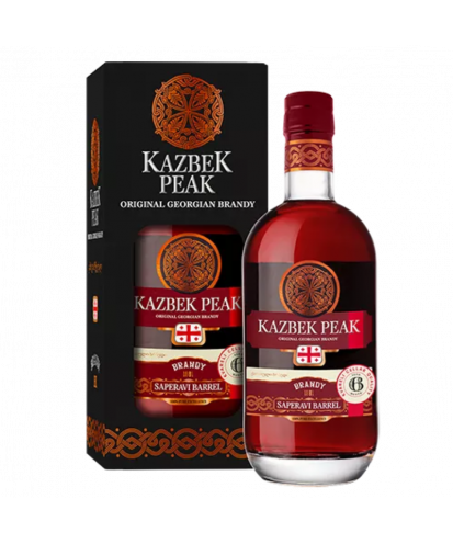 KAZBEK PEAK BRANDY SAPERAVI BARREL 0,5L+ KARTONIK