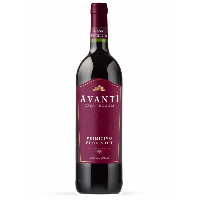 AVANTI CASA PECUNIA PRIMITIVO PUGLIA IGT 0,75L AVANTI CASA PECUNIA PRIMITIVO PUGLIA IGT 0,75L