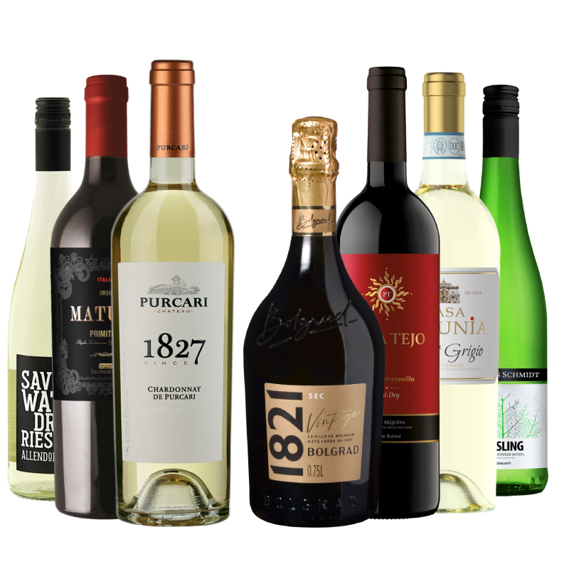 Zestaw Degustacyjny Białe i Czerwone 3+4 Gratis Zestaw Degustacyjny Białe i Czerwone 3+4 Gratis