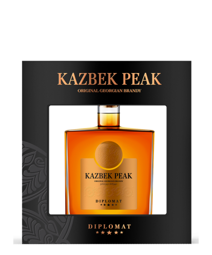 KAZBEK PEAK BRANDY DIPLOMAT 0,5L + GIFT BOX