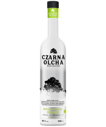 CZARNA OLCHA WÓDKA KRAFTOWA ORGANIC 0,5L