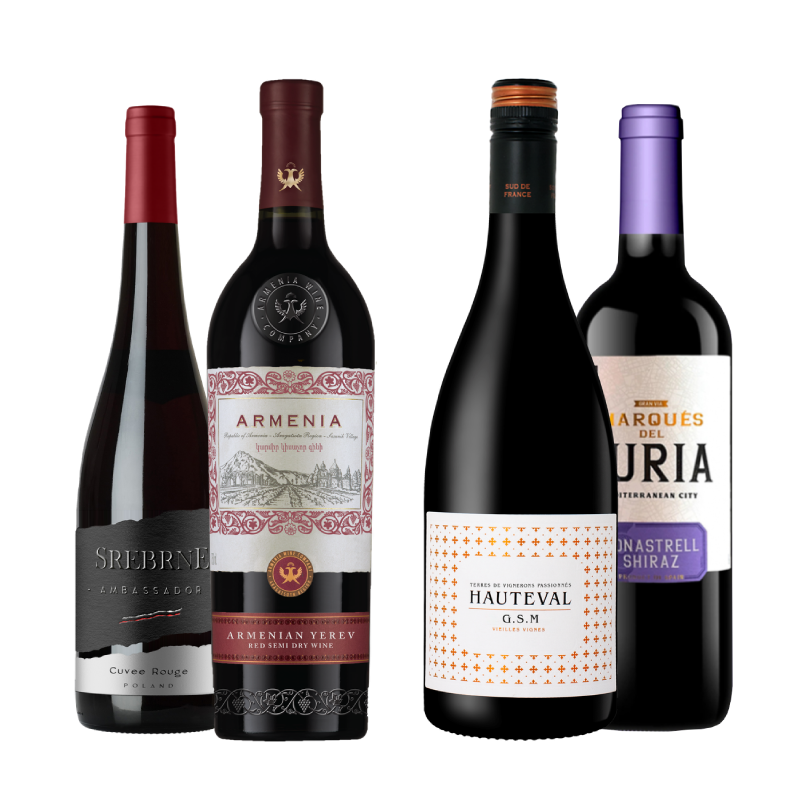 Zestaw Win Sommelier Poleca - Czerwone Kupaże Zestaw Win Sommelier Poleca - Czerwone Kupaże