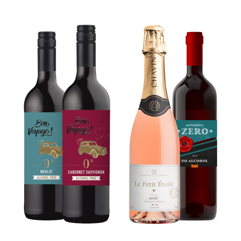 Zestaw Win Sommelier Poleca - Kolorowe Bezalkoholowe Zestaw Win Sommelier Poleca - Kolorowe Bezalkoholowe
