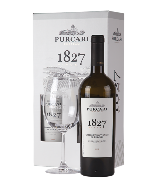 PURCARI 1827 CABERNET SAUVIGNON 0,75L + 1 KIELISZEK - 2