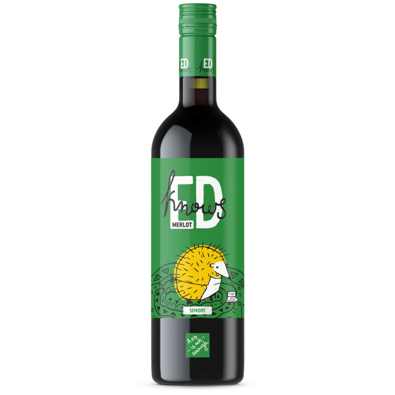 ED KNOWS MERLOT RED SEMI DRY 0,75L