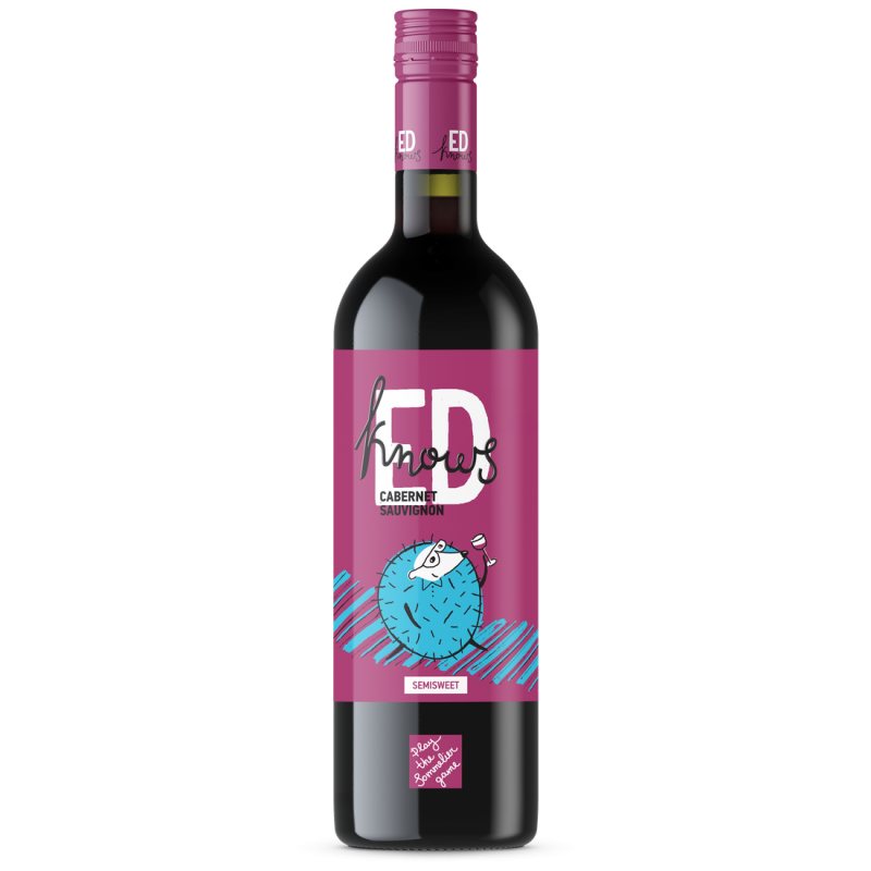 ED KNOWS CABERNET SAUVIGNON RED SEMI SWEET 0,75L ED KNOWS CABERNET SAUVIGNON RED SEMI SWEET 0,75L