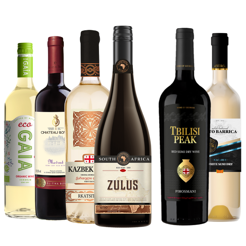 Zestaw Degustacyjny Półwytrawny 4+2 Gratis