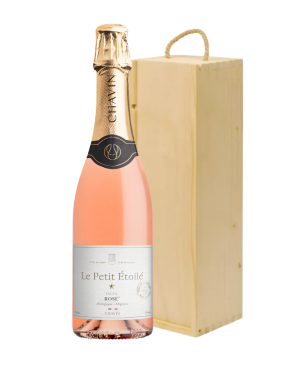 Zestaw na Dzień Kobiet Wino Le Petit Etoile Rose (0%) + Skrzynka Eco - 2