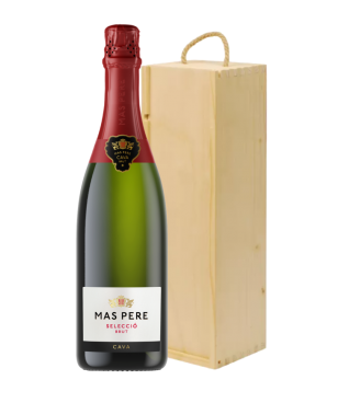 Zestaw na Dzień Kobiet Wino Mas Pere Cava Selecction Brut + Skrzynka Eco - 2