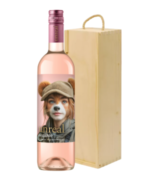 Zestaw na Dzień Kobiet Wino Unreal Wine Rose + Skrzynka Eco - 2