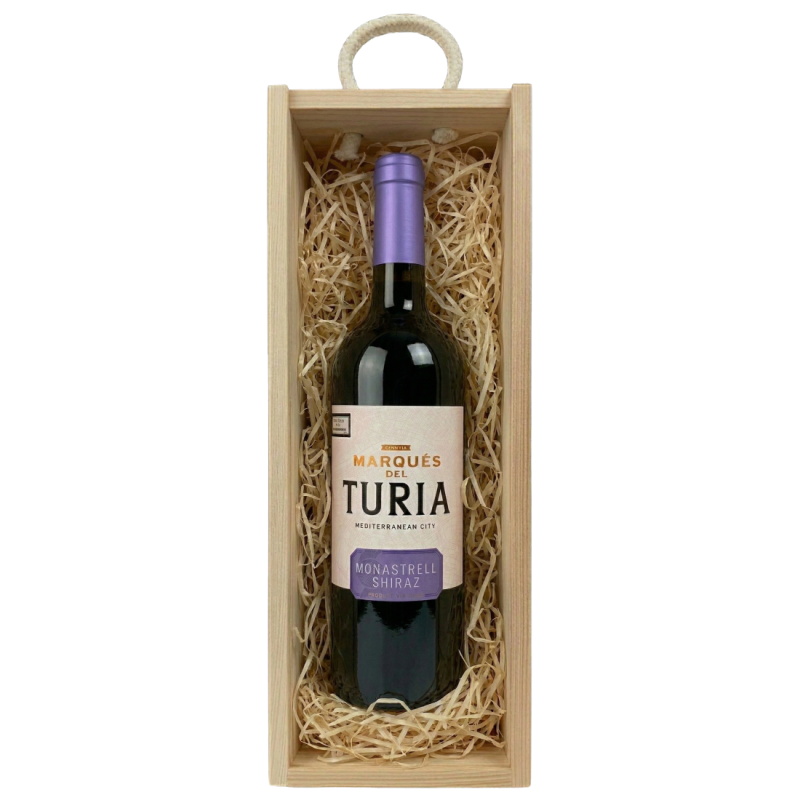 Zestaw na Dzień Kobiet Wino Marques Del Turia Monastrell & Shiraz + Skrzynka Eco Zestaw na Dzień Kobiet Wino Marques Del Turia Monastrell & Shiraz + Skrzynka Eco