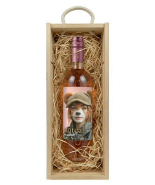 Zestaw na Dzień Kobiet Wino Unreal Wine Rose + Skrzynka Eco