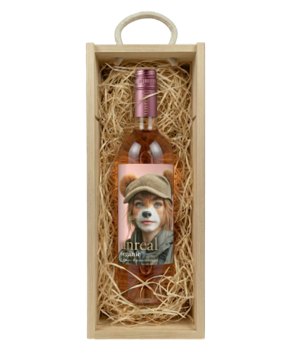 Zestaw na Dzień Kobiet Wino Unreal Wine Rose + Skrzynka Eco