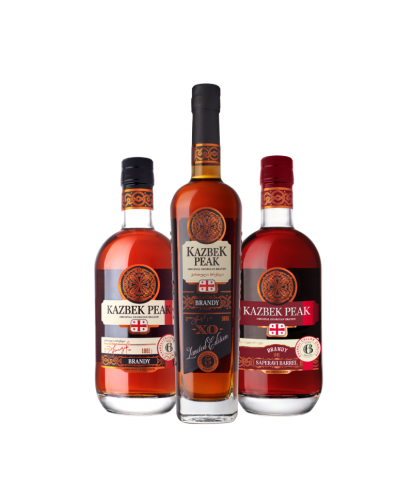 Zestaw degustacyjny Brandy Kazbek Peak