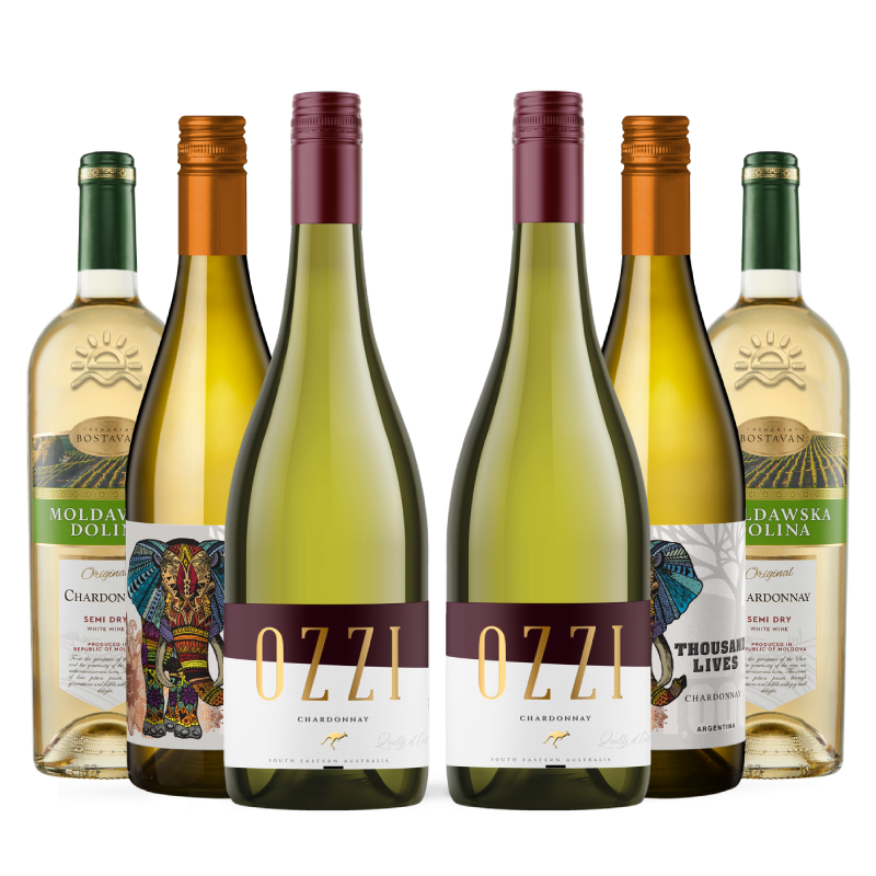 Zestaw Degustacyjny Chardonnay 3+3 Gratis