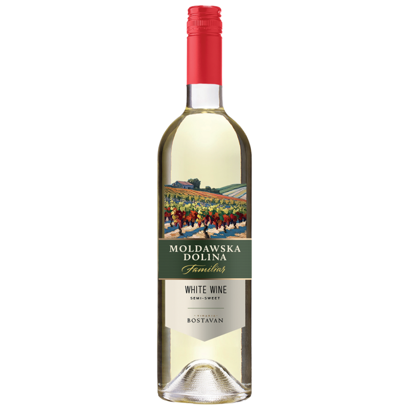 MOLDAWSKA DOLINA FAMILIAR SEMI SWEET WHITE 0,75L MOLDAWSKA DOLINA FAMILIAR SEMI SWEET WHITE 0,75L