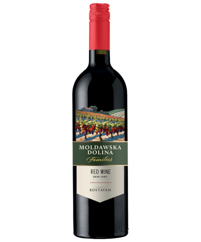 MOLDAWSKA DOLINA FAMILIAR SEMI DRY RED 0,75L