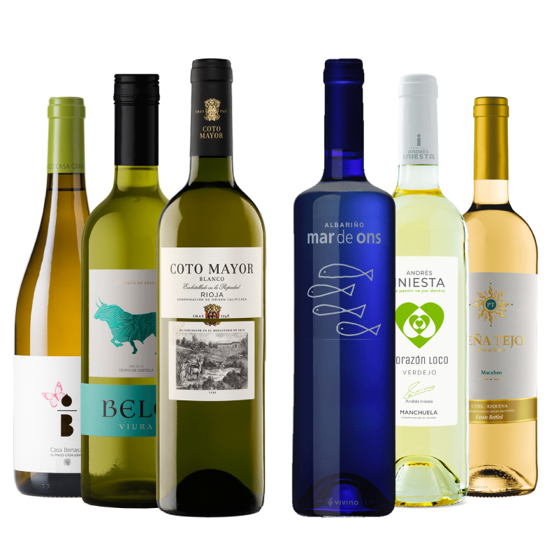Zestaw Degustacyjny Biały Wytrawna Hiszpania 3+3 Zestaw Degustacyjny Biały Wytrawna Hiszpania 3+3
