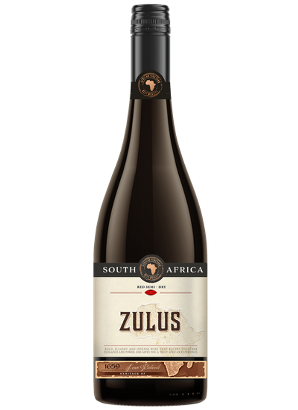 Zulus Semi Dry Red 0,75L.