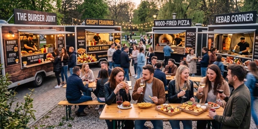 Food truck, festiwal i kieliszek wina — co pasuje do street foodu?