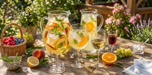 Biała sangria, spritzer i Kir — 4 proste drinki z winem na lato